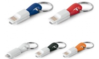 Porta-Chaves Cabo USB com conetor 2 em 1