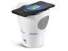 Coluna com microfone