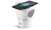 Coluna com microfone