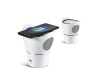 Coluna com microfone