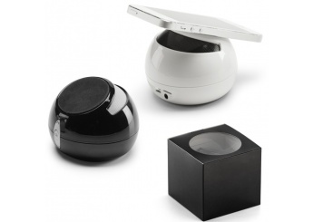 Coluna com microfone