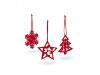 Conjunto de 3 decoraes de Natal.