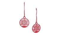Conjunto de 2 decoraes de Natal