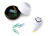 Marcador fluorescente porta-clipes