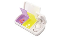 Porta-medicamentos com cortador