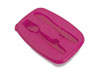 Tupperware + faca + garfo
