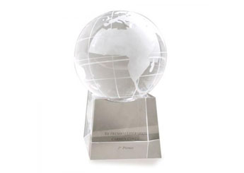 Cristal Bola Mundo Grande