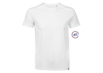 T-SHIRT COM PESCOO REDONDO PARA HOMENS LINO Branco