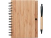 Bloco de notas A5 com 70 pginas de papel reciclado + esferogrfica BAMBLOC