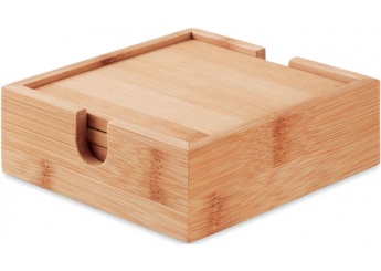 Set de 4 bases para copos com caixa MENDI  