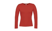 T-shirt B&C Women-Only manga comprida 145gr/m2 Cores 