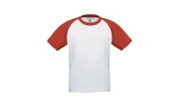 T-shirt B&C BASEBALL KIDS 185gr/m2