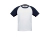 T-shirt B&C BASEBALL KIDS 185gr/m2
