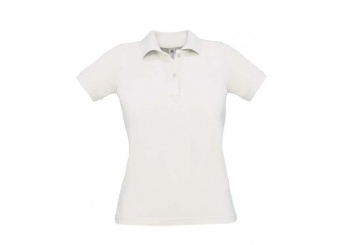 Polo B&C SAFRAN PURE WOMEN BRANCA 180gr/m2