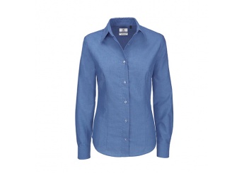 CAMISA B&C OXFORD SENHORA MANGA COMPRIDA