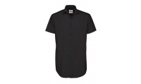 CAMISA B&C BLACK TIE HOMEM MANGA CURTA 
