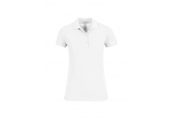 Polo B&C Safran Timeless Women 180g Branca