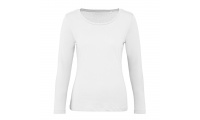 T-shirt B&C Inspire T LSL Women Branca