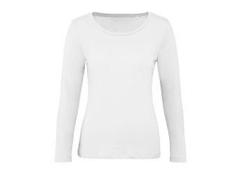 T-shirt B&C Inspire T LSL Women Branca