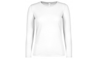 T-shirt B&C #150 LSL Women Branca
