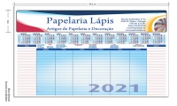 Calendrio Bloco Semanal 2021 49x34cm