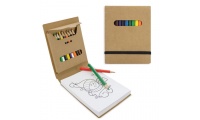 Livro para colorir com caixa de 12 cores PINTUR