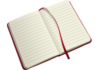 Bloco de notas A6 com 100 pginas e macador de pgina