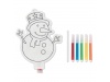 Balo de pintar com boneco de neve + 5 marcadores SNOWBALL  