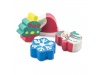 CONJUNTO DE 4 BORRACHAS DE NATAL HAL
