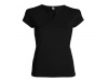 T-shirt cintada de gola redonda com abertura em V (COR - XXXL)