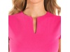 T-shirt cintada de gola redonda com abertura em V (COR - XXXL)