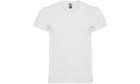T-Shirt de manga curta decote em V BRANCO