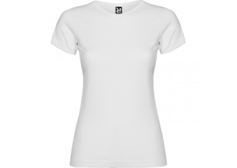  T-shirt branca cintada de criana