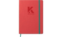 Caderno de couro PU A5 (capa dura)