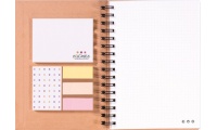 Caderno da faculdade A5 reciclado (capa dura)