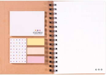 Caderno da faculdade A5 reciclado (capa dura)