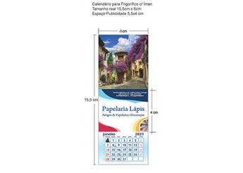 Calendrio com man 2021 15.5x6cm