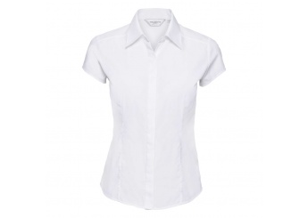 Camisa manga curta CAP SLEEVE EASY CARE FITTED POPLIN