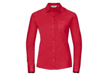 Camsia manga comprida PURE COTTON EASY CARE POPLIN Senhora