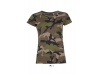 T-SHIRT DE GOLA REDONDA PARA SENHORA CAMO WOMEN