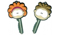 Tampas de chave com luz de borracha macia em pvc