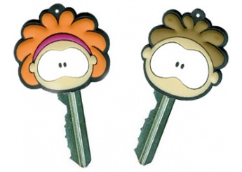 Tampas de chave com luz de borracha macia em pvc