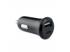 Carregador de carro usb Type-C com 2 hubs para smartphone com luz indicadora