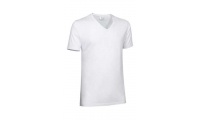 T-shirt em V 160gr/m2 CRUISE Branca