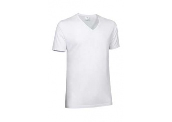T-shirt em V 160gr/m2 CRUISE Branca