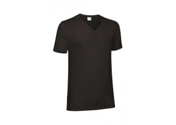 T-shirt em V 160gr/m2 CRUISE Preto