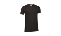 T-shirt Gola em V 160gr/m2 FRESH Adulto Preto