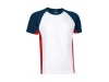 T-shirt tricolor 160gr/m2 VULCAN Adulto