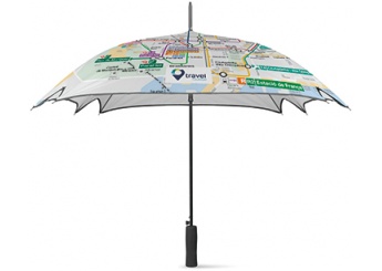 Guarda-chuva de 1 painel forma quadrada de 23 polegadas