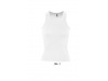 TOP CAVADO COM COSTAS EM T PARA SENHORA BRANCO COCONUT